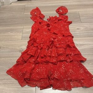 The Kooples Frill red dress